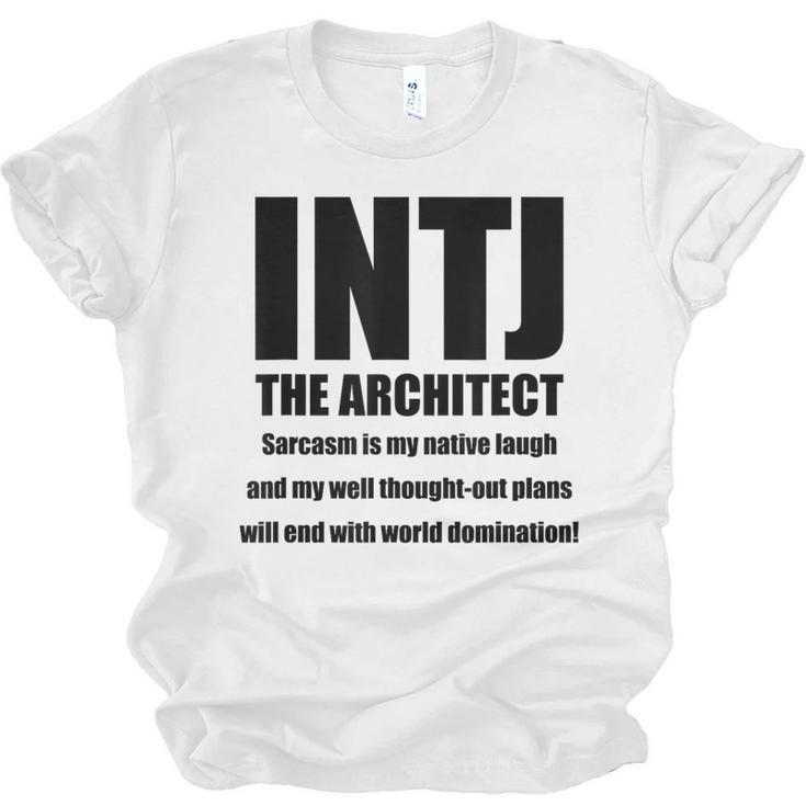INTJ Architect Personality Introvert Sarcastic Unisex Jersey T-Shirt