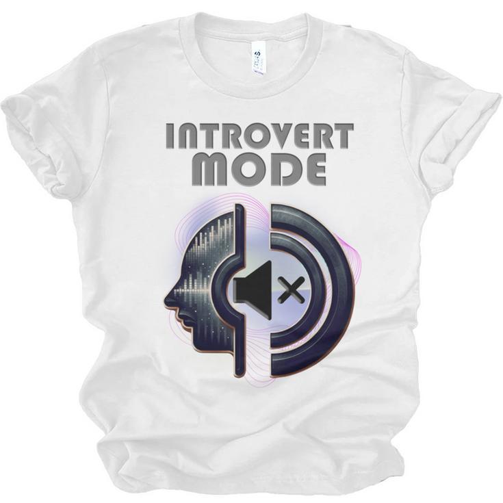 Introvert Mode Finding Inner Peace In Silence Unisex Jersey T-Shirt