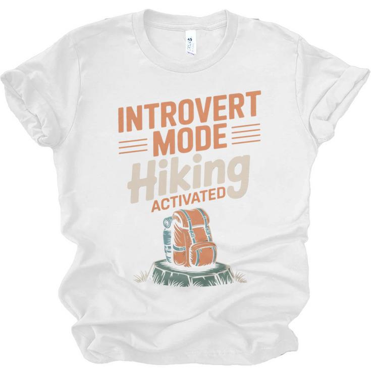 Introvert Mode Hiking Activated Hiker Unisex Jersey T-Shirt