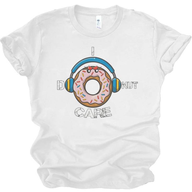 Introvert Music Lover Donuts Sarcastic Unisex Jersey T-Shirt