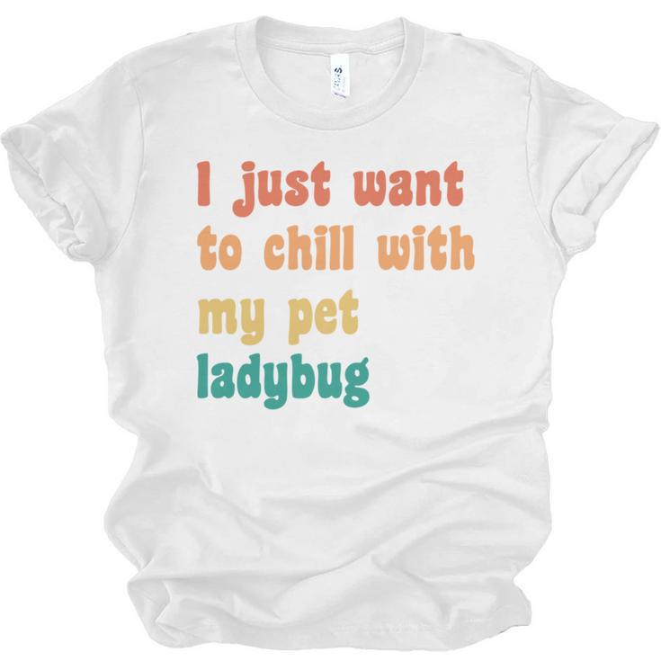 Introvert Pet Ladybug Mom Unisex Jersey T-Shirt