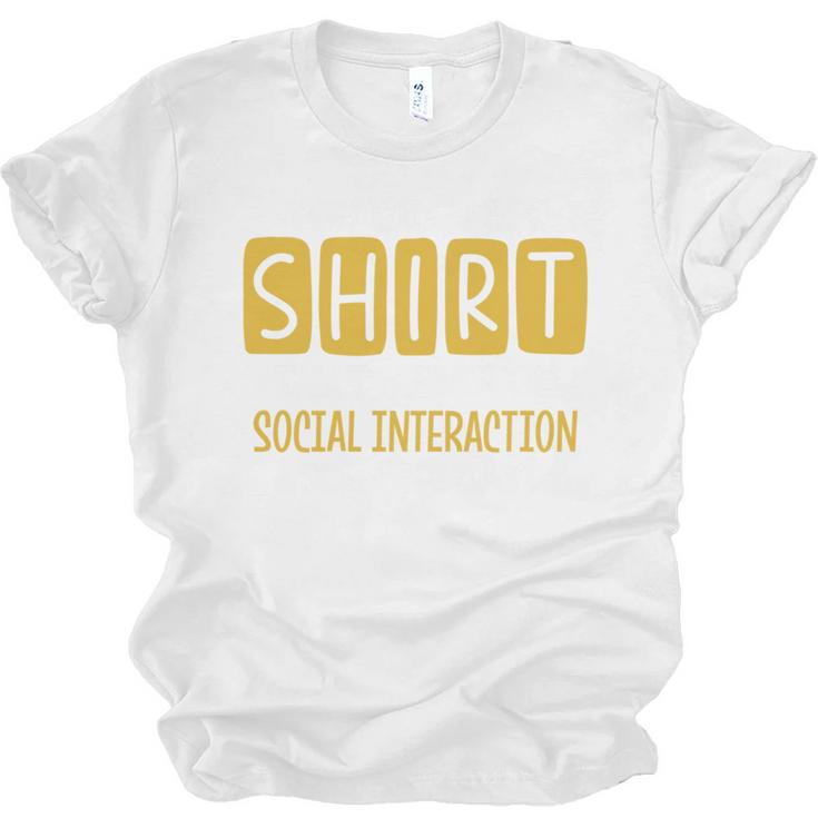 Introvert Quote Motivational For Men Women Kids Unisex Jersey T-Shirt