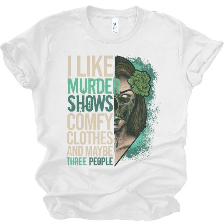 Introverted Murder Shows True Crime Lovers Introvert Unisex Jersey T-Shirt