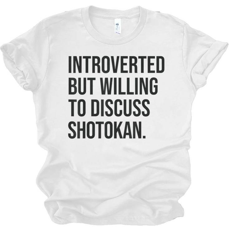 Introverted Shotokan Karate Introvert Unisex Jersey T-Shirt