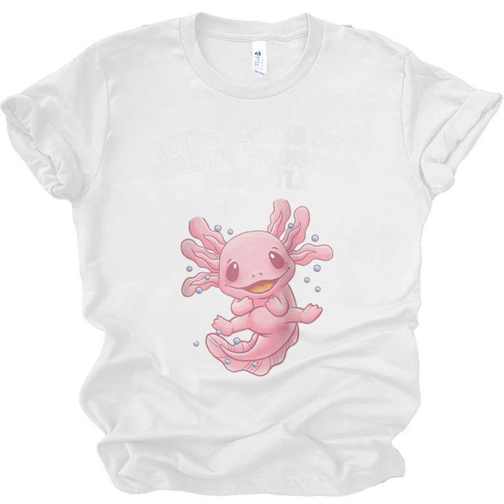 Introverted But Willing To Discuss Axolotl Salamander Raglan Baseball Tee Unisex Jersey T-Shirt