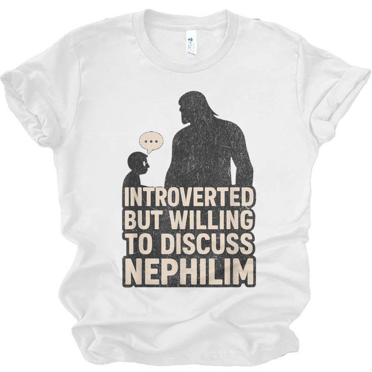 Introverted But Willing To Discuss Nephilim Tee Unisex Jersey T-Shirt