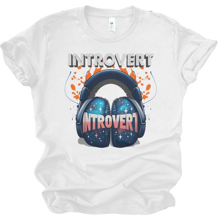 Introvert's Best Friend Noise-Canceling Headphones Unisex Jersey T-Shirt
