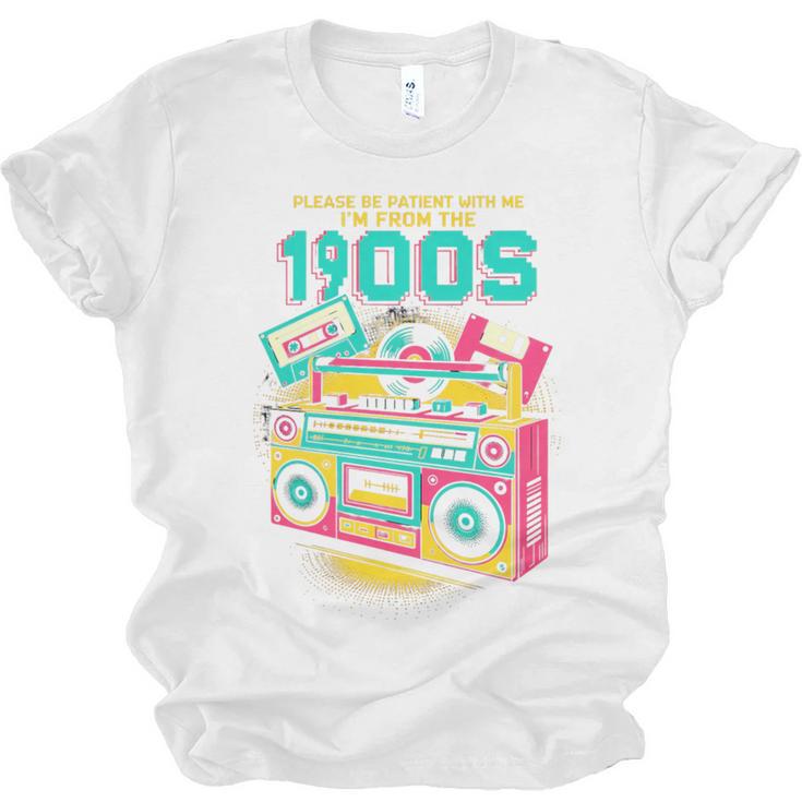 Joke 90s Please Be Patient With Me I'm From The 1900s Premium Tri-Blend Unisex Jersey T-Shirt