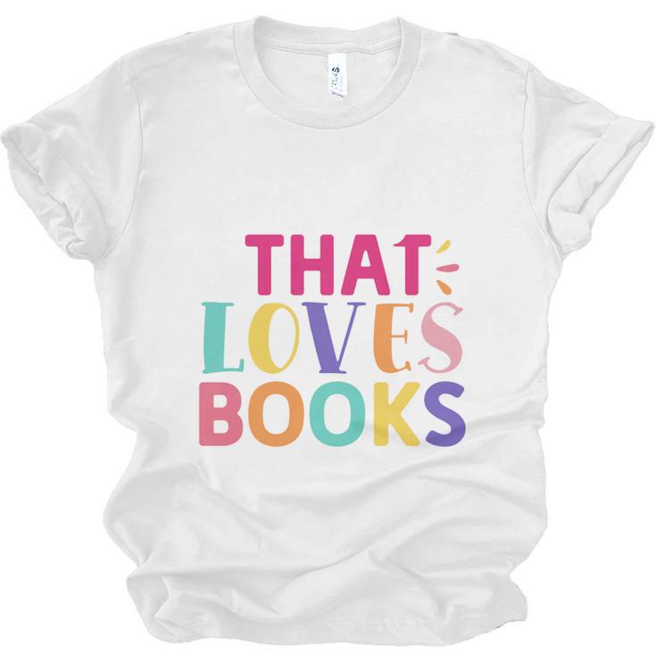 Just a Girl Who Loves Books Reader Girls Bookish Women Unisex Jersey T-Shirt