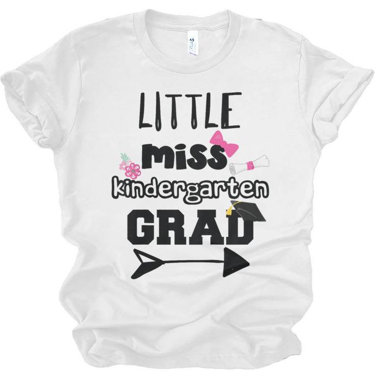 Kids Kindergarten Graduation Shirt Girls Daughter Granddaughter Unisex Jersey T-Shirt