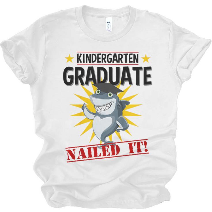 Kids Kindergarten Nailed It Shirt 2019 Shark Graduation Tee Unisex Jersey T-Shirt
