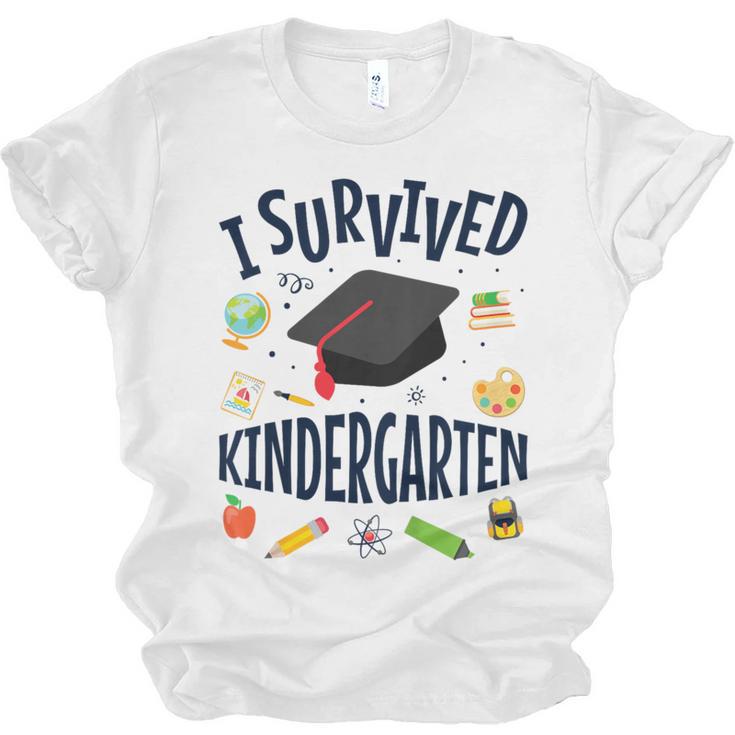Kindergarten Graduation Shirt I Survived Kindergarten Unisex Jersey T-Shirt