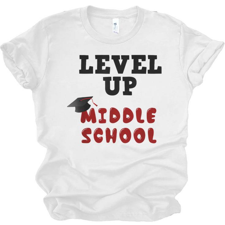 Level Up Middle School 5th Grade Graduation Unisex Jersey T-Shirt