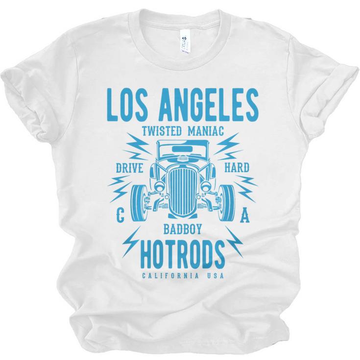 Los Angeles Hotrods Automotive Nostalgia Premium Tri-Blend Unisex Jersey T-Shirt