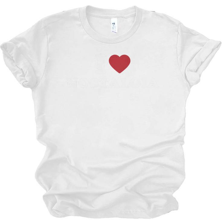 I Love Nostalgia Retro Vintage 80s 90s Nostalgia Premium Tri-Blend Unisex Jersey T-Shirt