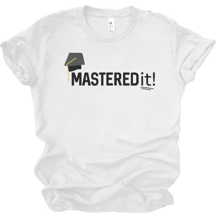 Masters Degree Graduation For Him Her Diploma T-Shirt Unisex Jersey T-Shirt