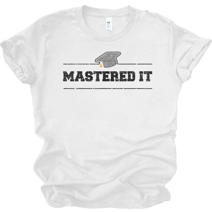 Masters Degree Graduation For Graduates Him Her Grads Unisex Jersey T-Shirt