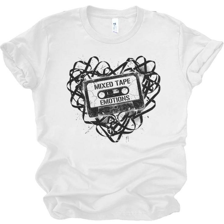 Mixed Tape Emotions Music Lover Nostalgia Quote Premium Tri-Blend Unisex Jersey T-Shirt
