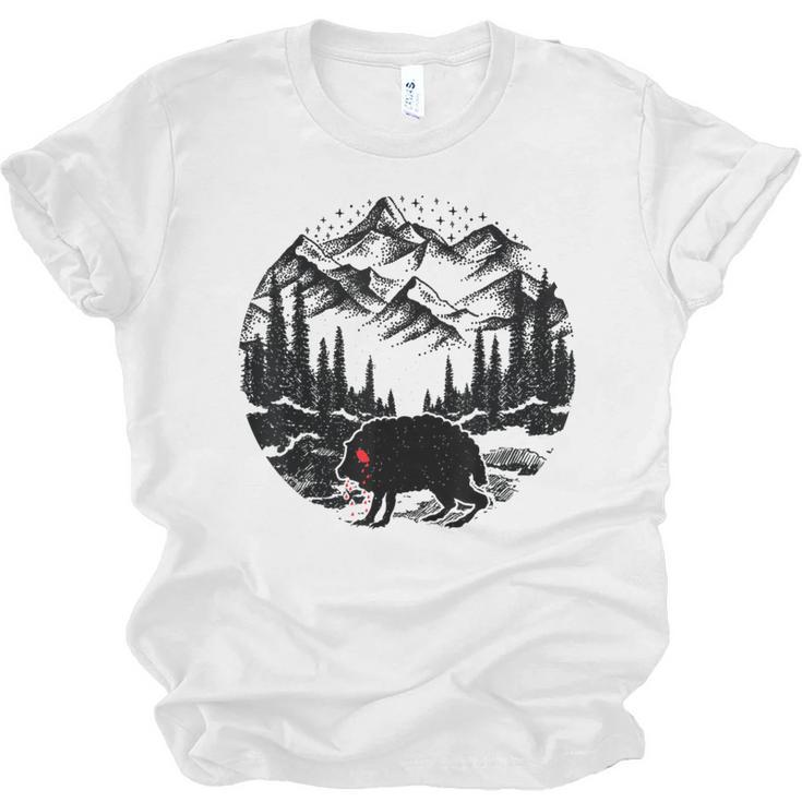 Monster Squonk In Forest Folklore Cryptid Introvert Unisex Jersey T-Shirt