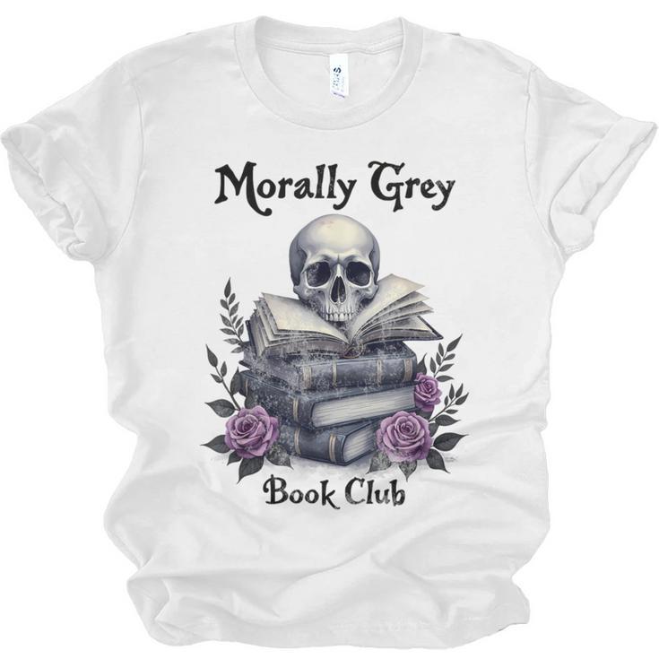 Morally Grey Book Club Gothic Vintage Style Unisex Jersey T-Shirt