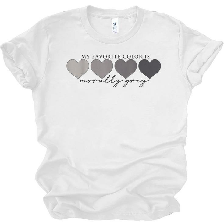Morally Grey Is My Favorite Color Books Love Bookish Unisex Jersey T-Shirt