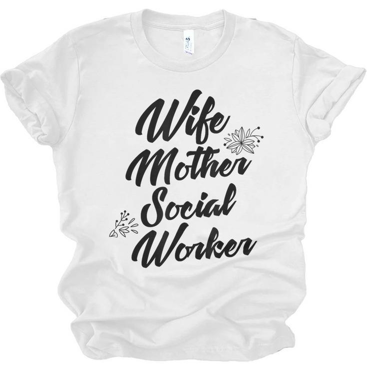 MSW Mom Graduation T-Shirt Social Worker Wife Mother Unisex Jersey T-Shirt