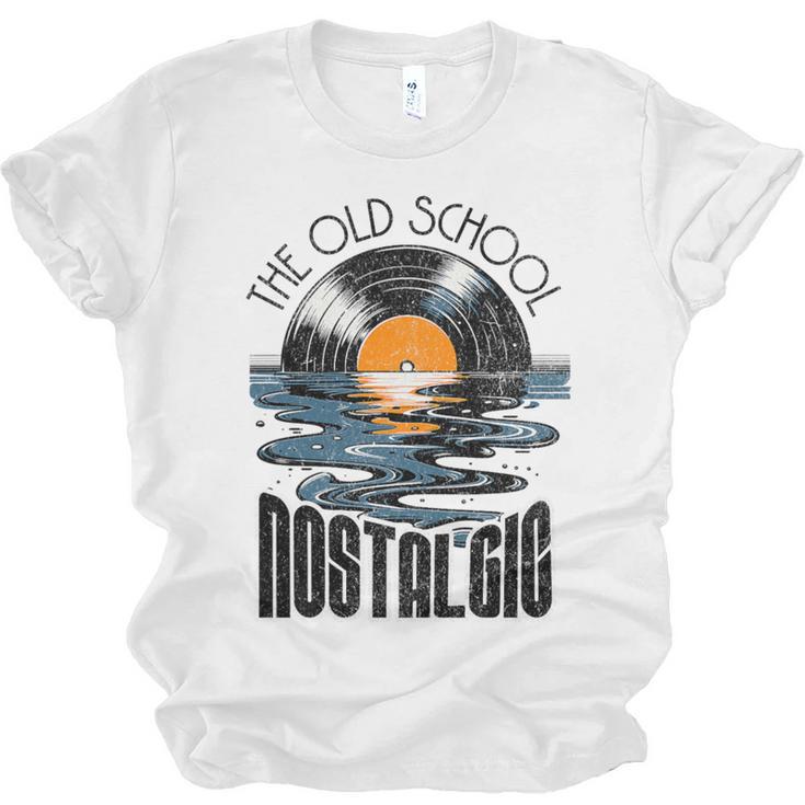 Music Old School Nostalgia Record Premium Tri-Blend Unisex Jersey T-Shirt