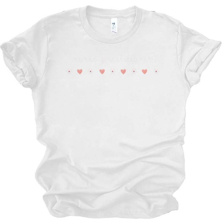 Nurse Practitioner Valentines Day NP Graduation Love Hearts Unisex Jersey T-Shirt