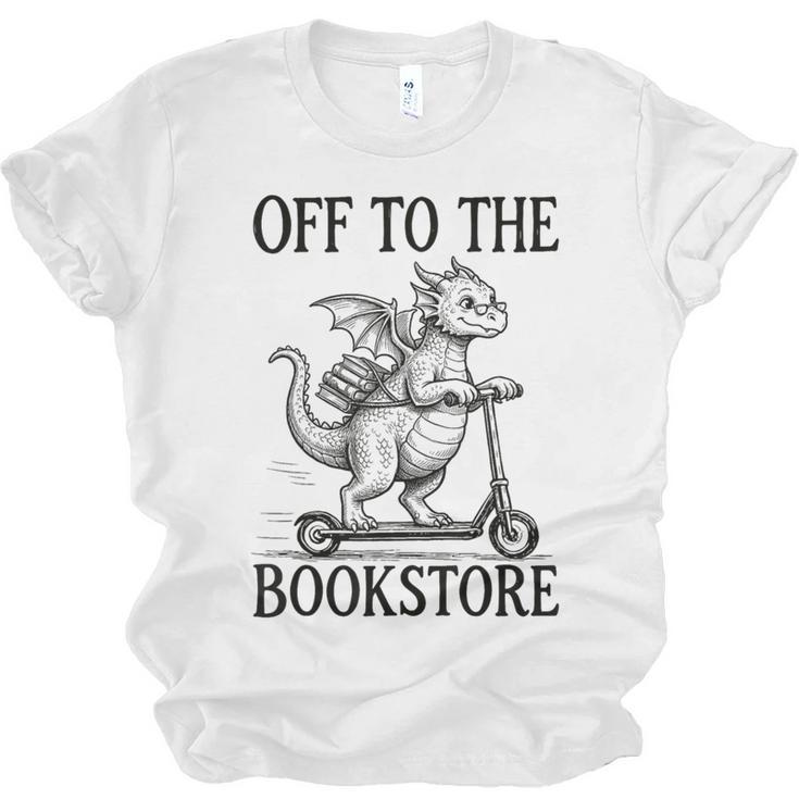 Off To The Bookstore Reading Bookworm Unisex Jersey T-Shirt