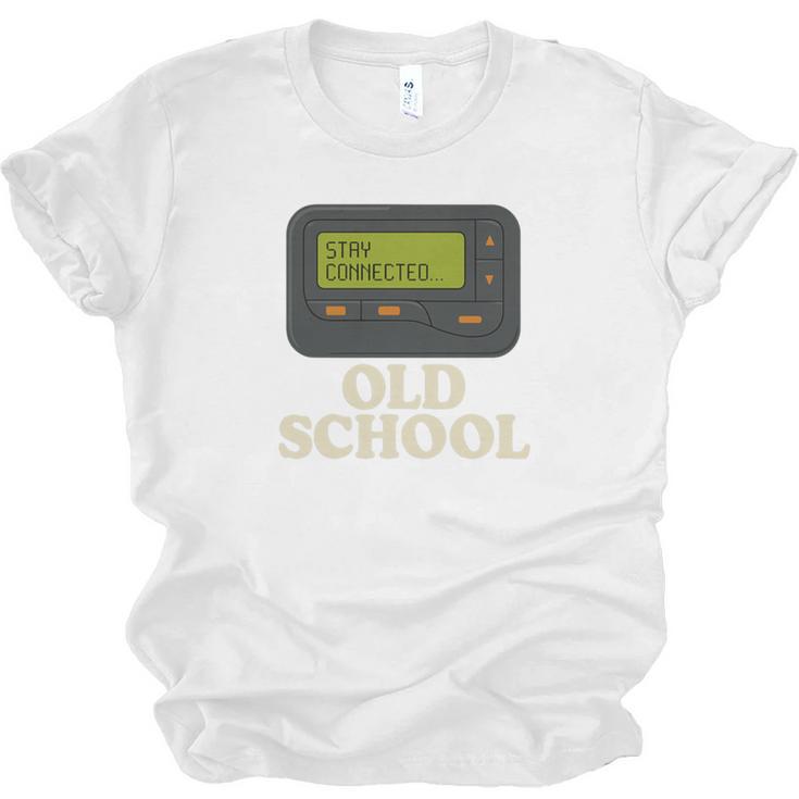 Old School 90s Pager Retro Nostalgia Vintage Tech Gen Unisex Jersey T-Shirt