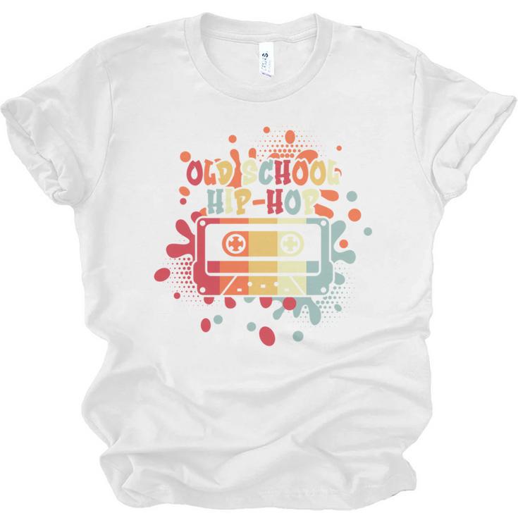 Old-School Hip Hop 80's 90's Style Music Cassette Nostalgia Unisex Jersey T-Shirt