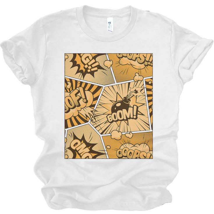 Orange Comic Book Orange Color Graphic Premium Tri-Blend Unisex Jersey T-Shirt