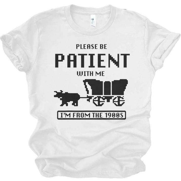 Be Patient With Me I'm From The 1900s Premium Tri-Blend Unisex Jersey T-Shirt