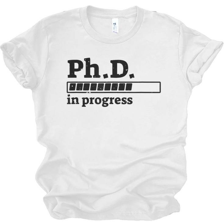 PhD In Progress Graduation Progress Bar Shirt Unisex Jersey T-Shirt