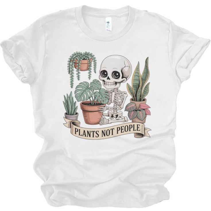 Plant Introvert Gardener Houseplant Botanical Women Men Kids Unisex Jersey T-Shirt