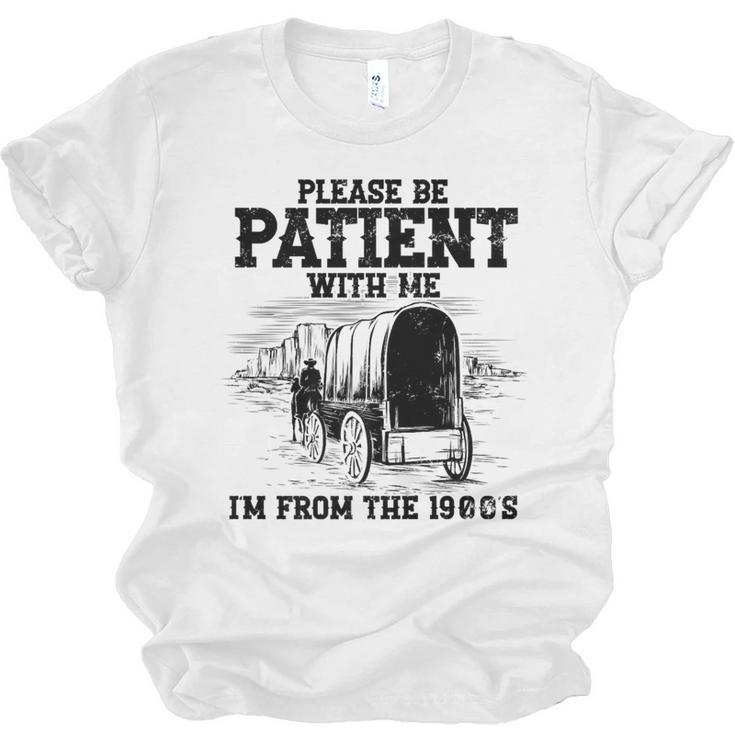 Please Patient I'm From The 1900s Boomer Memes Premium Unisex Jersey T-Shirt