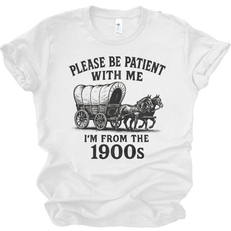 Please Be Patient With Me I'm From The 1900s Boomer Premium Tri-Blend Unisex Jersey T-Shirt