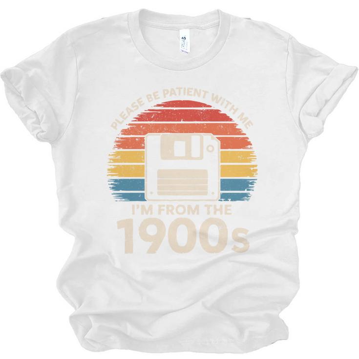 Please Be Patient With Me I'm From The 1900s Floppy Disk Premium Tri-Blend Unisex Jersey T-Shirt