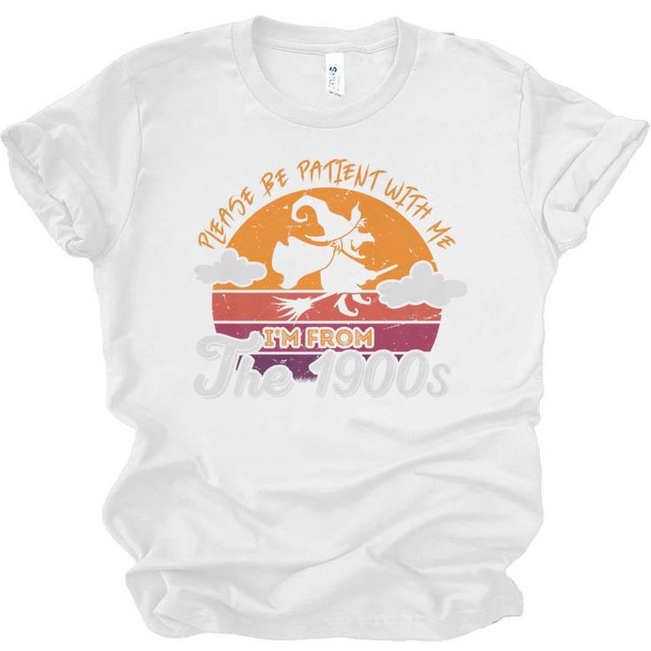 Please Be Patient With Me I'm From The 1900s Halloween Premium Unisex Jersey T-Shirt