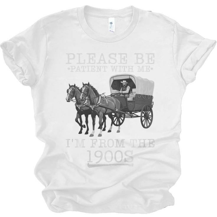Please Be Patient With Me I'm From The 1900s Humorous Saying Premium Tri-Blend Unisex Jersey T-Shirt