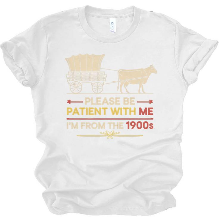 Please Be Patient With Me I'm From The 1900s Old Tee Premium Unisex Jersey T-Shirt