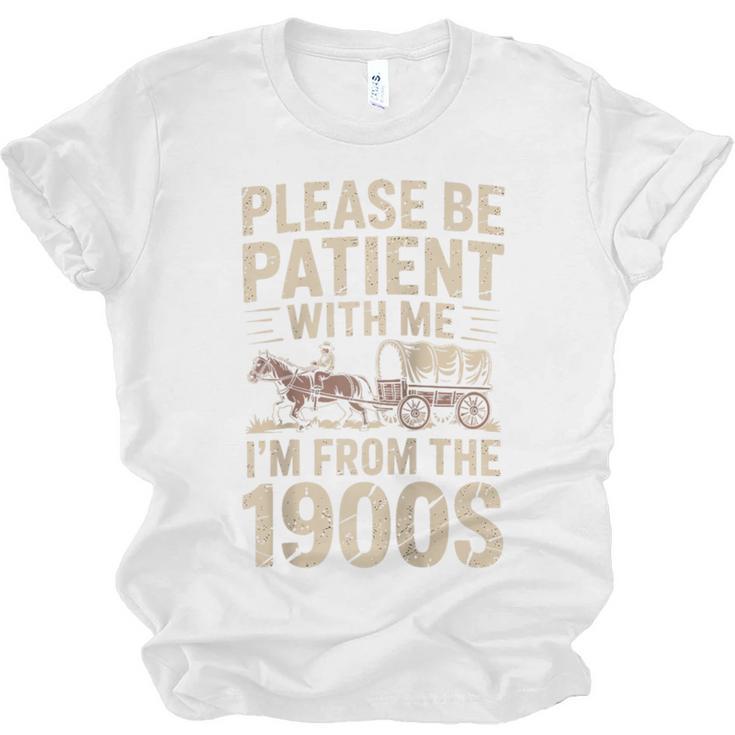 Please Be Patient With Me I'm From The 1900S Raglan Baseball Tee Unisex Jersey T-Shirt