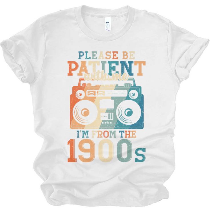 Please Be Patient With Me I'm From The 1900s Retro 90s Dad Premium Unisex Jersey T-Shirt