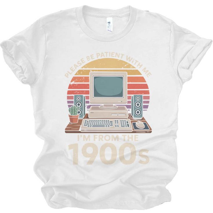 Please Be Patient I'm From The 1900s Retro Computer Geek PC Unisex Jersey T-Shirt