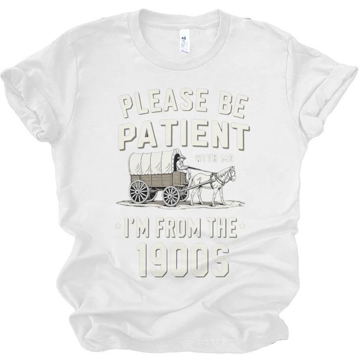 Please Be Patient I'm From The 1900s Retro Premium Tri-Blend Unisex Jersey T-Shirt