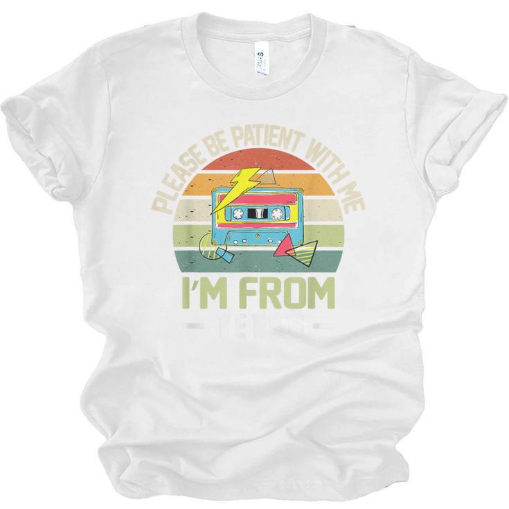 Please Be Patient With Me I'm From The 1900s Vintage Cassett Unisex Jersey T-Shirt