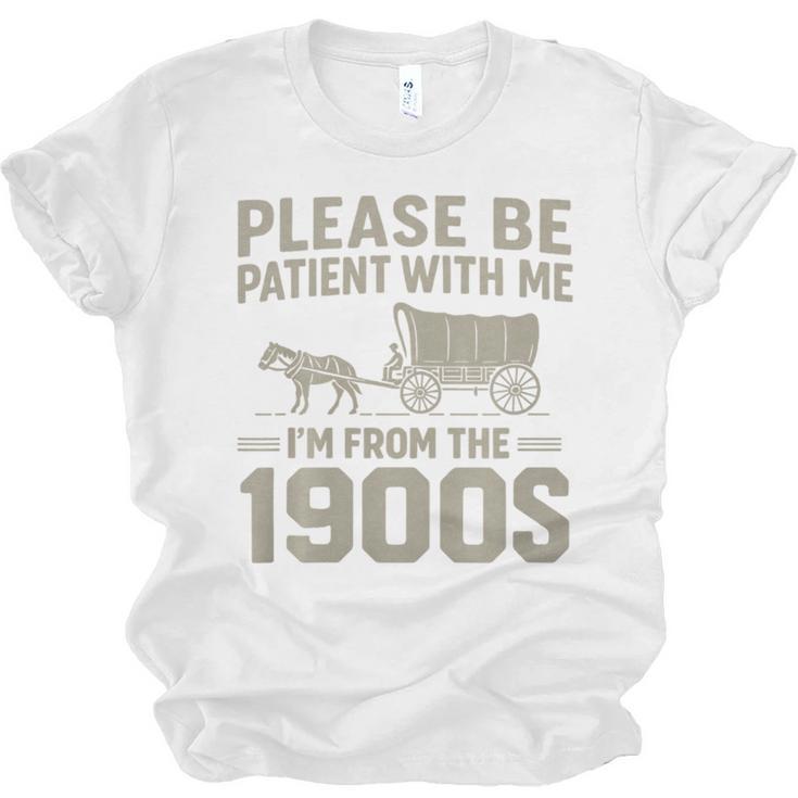Please Be Patient I'm From The 1900s Vintage Over The Hill Premium Tri-Blend Unisex Jersey T-Shirt