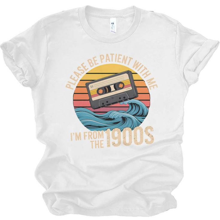 Please Be Patient With Me I'm From The 1900s Vintage Humor Premium Tri-Blend Unisex Jersey T-Shirt