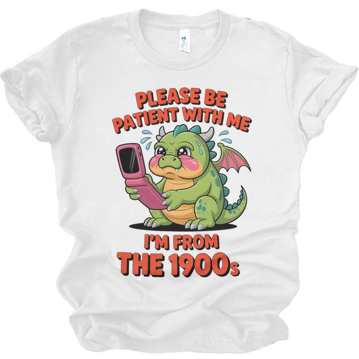Please Be Patient I'm From The 1900s Vintage Men Women Premium Tri-Blend Unisex Jersey T-Shirt