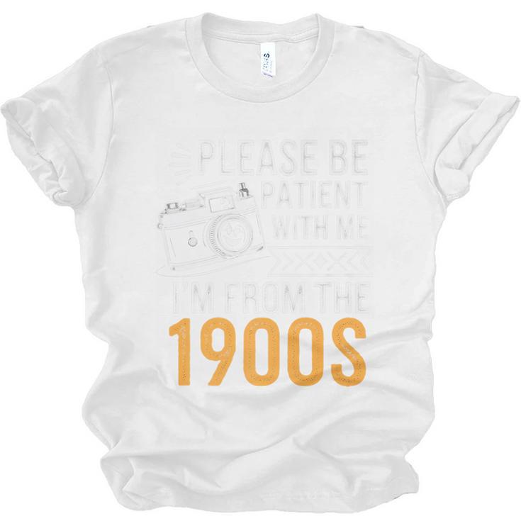 Please Be Patient With Me I'm From The 1900s Vintage Oldie Premium Unisex Jersey T-Shirt